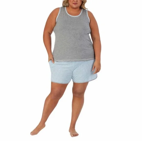 🛑 2 / $40 Sale! Carole Hochman Ladies' 4-piece Plus Pajama Set 3X NWT - Picture 3 of 9